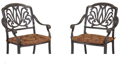Capri Outdoor Chair Pair - Charcoal