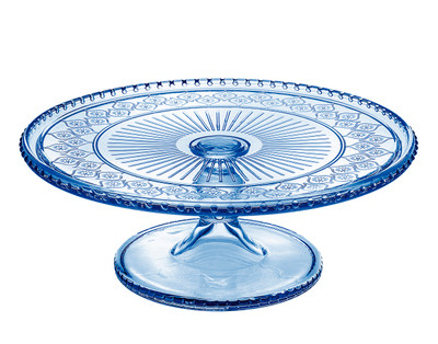 Claro Blue Footed Cake Stand, 12"