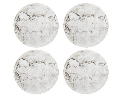 Marble Melamine Dinner Plates *NEW*, Set of 4