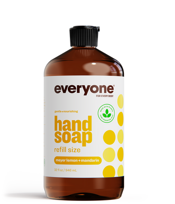 Everyone 128oz Hand Soap 1 Gallon Refill, Meyer & Lemon Mandarin (Set of 4)