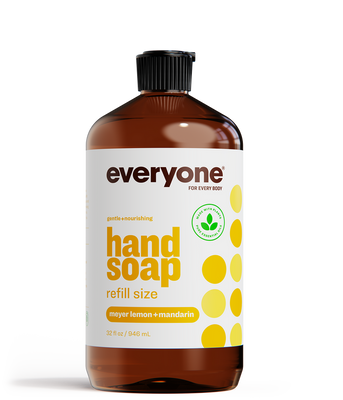 Everyone 128oz Hand Soap 1 Gallon Refill, Meyer & Lemon Mandarin (Set of 4)