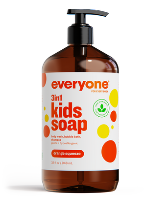 Everyone 32oz Kids 3-in-1 Soap, Orange Squeeze (Set of 6)