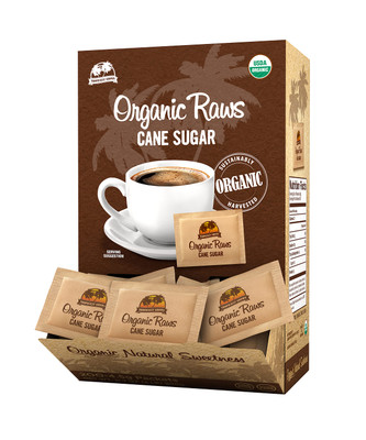 Organic Raw Cane Sugar Packets, Box Of 200 Packets