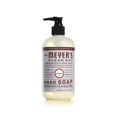 Mrs. Meyer's Clean Day Liquid Hand Soap, Lavender Scent, 12.5 Oz, (Pack of 6 Bottles)