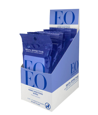 EO Hand Sanitizing Wipes, French Lavender  - (Set of 60)