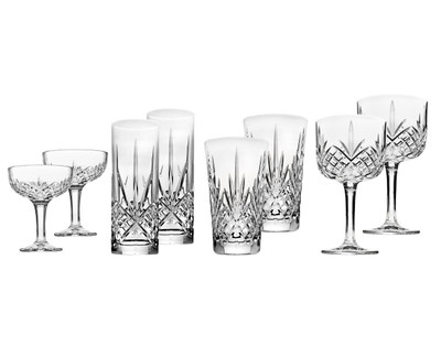 Dublin Crystal Mixology 8 Piece Glassware Set