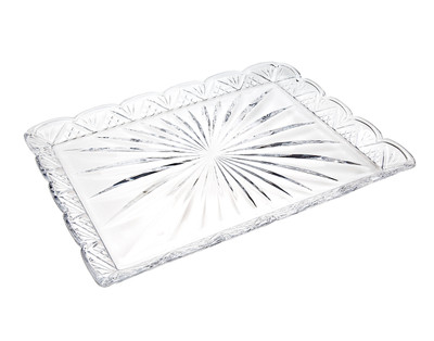Dublin Scalloped Large Serving Tray, 12" x 8"
