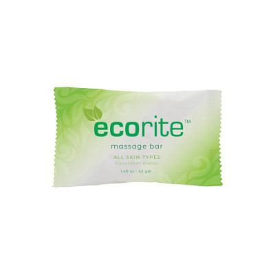 Ecorite 1.5oz Massage Bar Soap in Paper Sachet Wrap (Case of 288)