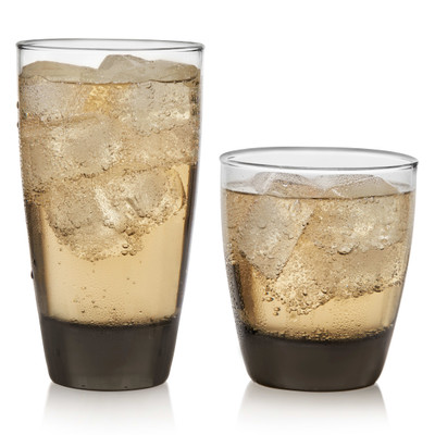 Libbey Classic Smoke 16-Piece Tumbler and Rocks Glass Set – Libbey