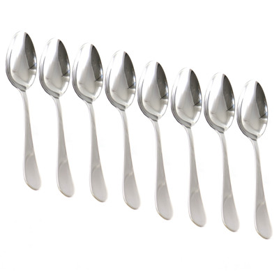 Martha Stewart Everyday 8 Piece Stainless Steel Teaspoon Set