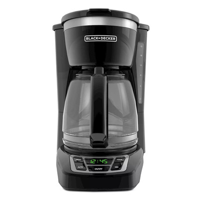 Black+Decker Honeycomb 12 Cup Coffee Maker in White 