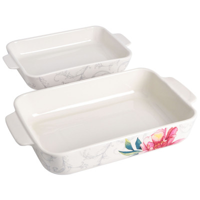 Martha Stewart Ceramic 2 Piece Baker Set