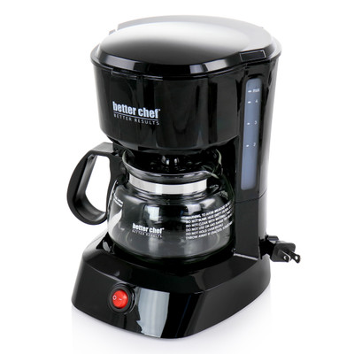 Better Chef 4 Cup Compact Coffee Maker with Removable Filter Basket Better Chef 4 Cup Compact Coffee Maker with Removable Filter Basket
