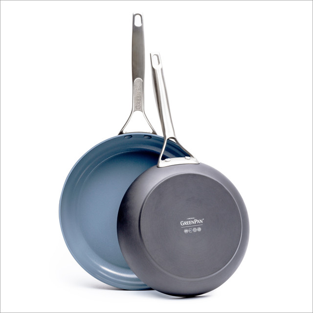 Oster Luneta 8 Inch Aluminum Nonstick Frying Pan in Blue