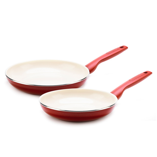 MegaChef 10 inch and 8 inch Cast Iron Fry Pan Set