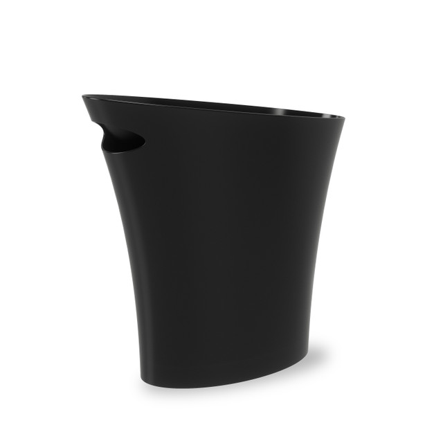 Bano Bamboo Bathroom Bin in Various Colors - Black - EKOBO