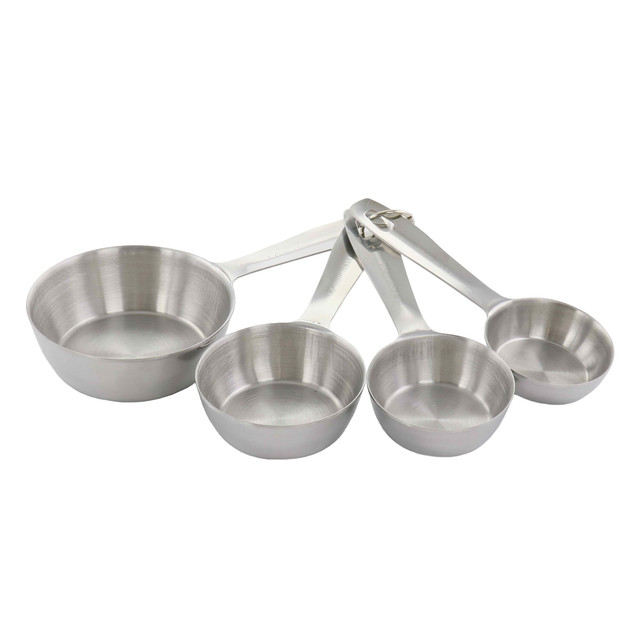 Gibson Home Village Vines 4 Piece Stoneware Measuring Cup Set In