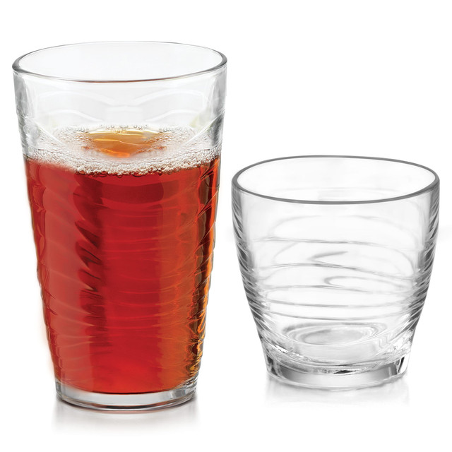 Glass Libbey Cup with Lid & Straw — AKASSA