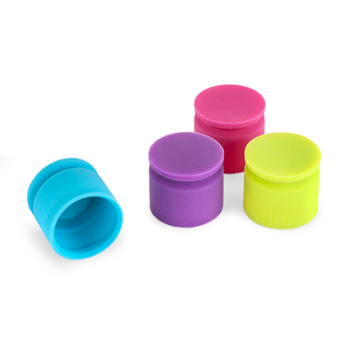 TrueCap Silicone Bottle Stopper, Assorted Colors (Case of 48)