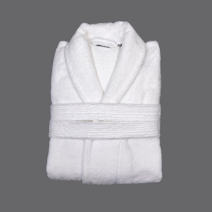 Fluffy Bath Robe, 45% Microfiber Polyester Outside, 55% Cotton Terry Inside, Shawl Collar (10 units)
