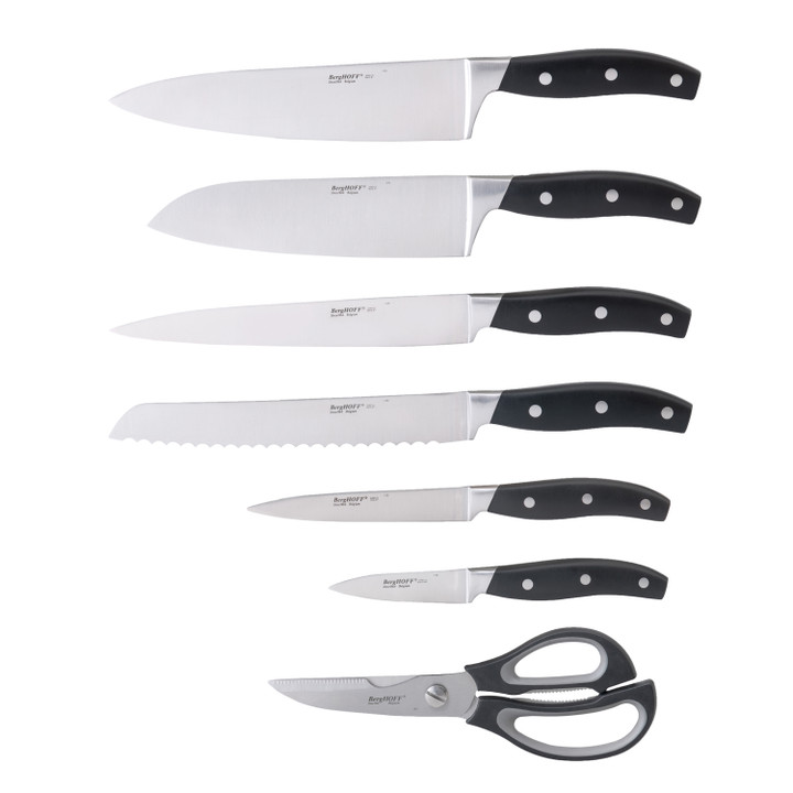BergHOFF All-In-One 7Pc Forged Knife Set, ABS Handle With Triple Rivet