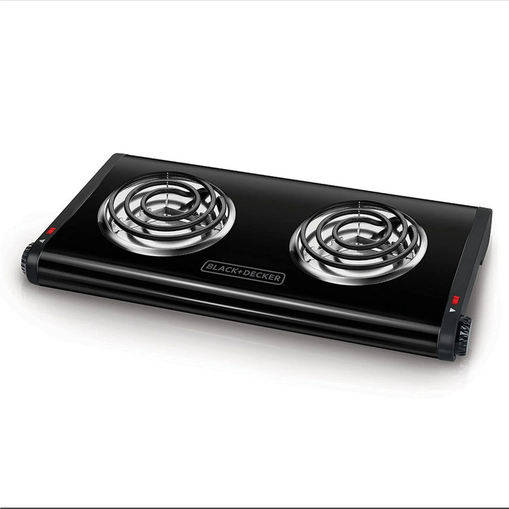 Black & Decker Double Burner Portable Buffet Range