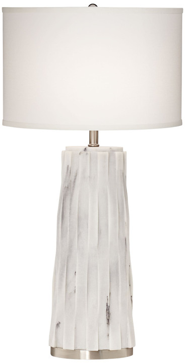 34" poly marble Table Lamp