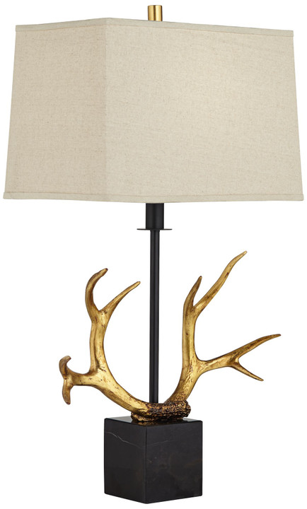 Resin antlers and marble base Table Lamp