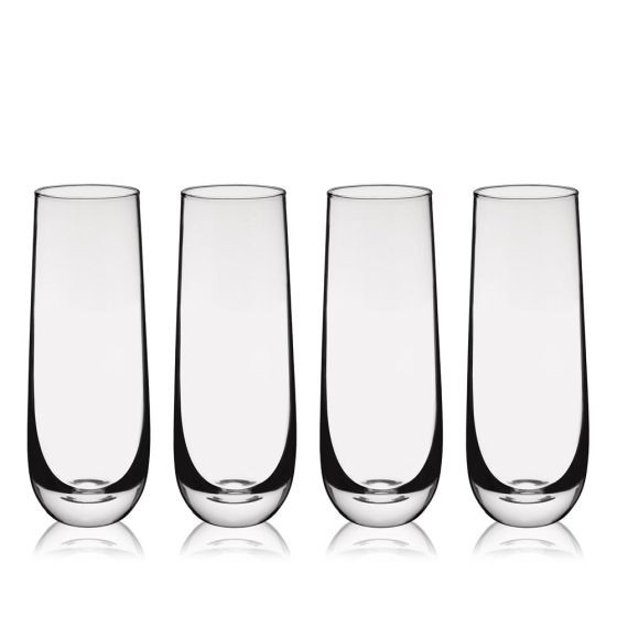 Stemless Champagne Flute Set