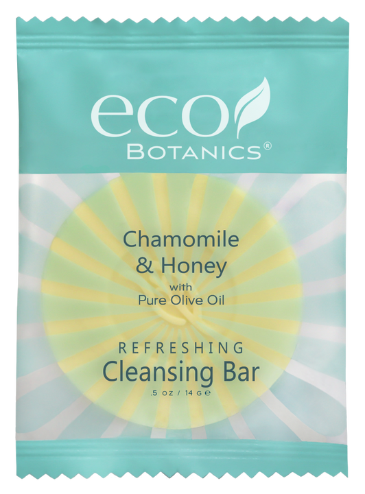 Eco Botanics Travel-Size Hotel Cleansing Bar Soap, .5 oz (Case of 1000)
