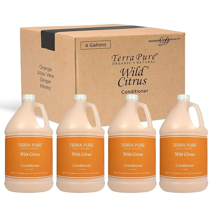 Terra Pure Wild Citrus Conditioner, 1 Gallon (Pack of 4)