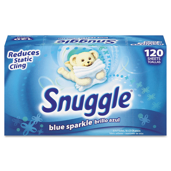 Snuggle Fabric Softener Dryer Sheets, Fresh Scent, Box of 120 Sheets