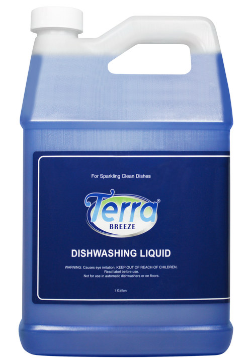 Terra Breeze Fresh Citrus Liquid Dish Soap, 1 Gallon (Case of 4)