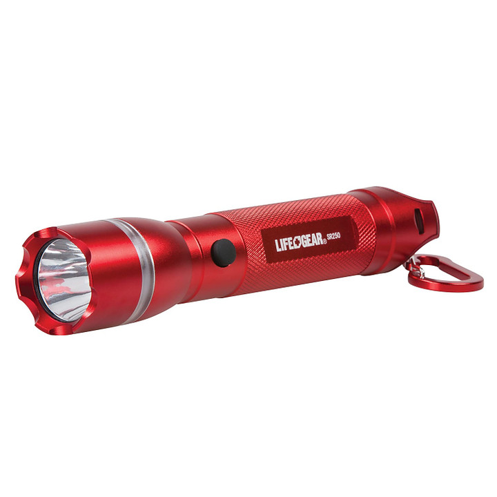LifeGear 4W Battery-Powered 300-Lumen Flashlight With Emergency Signaling