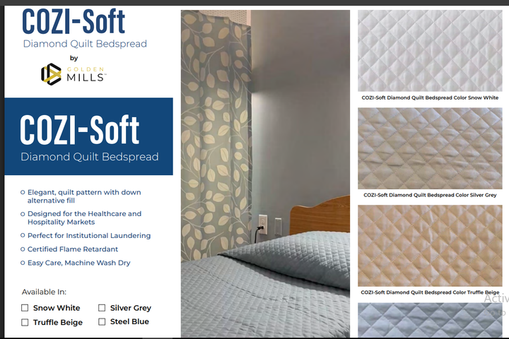 Cozi-Soft White Diamond Quilt (Set of 6)