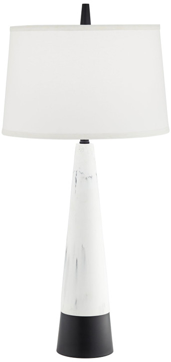 Tapered Faux Marble Table Lamp