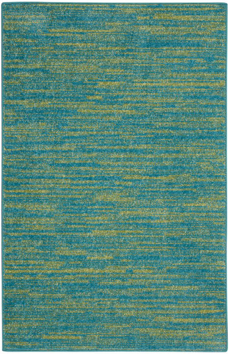 Inhaven Essentials Blue Green Indoor/Outdoor Rug