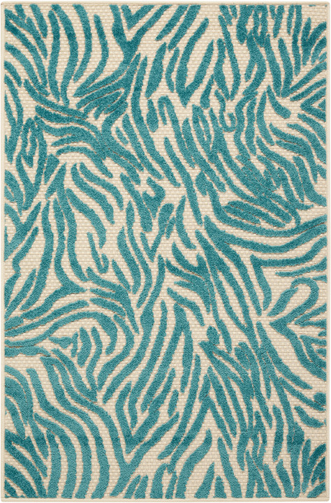 Inhaven Aloha Blue Indoor/Outdoor Rug