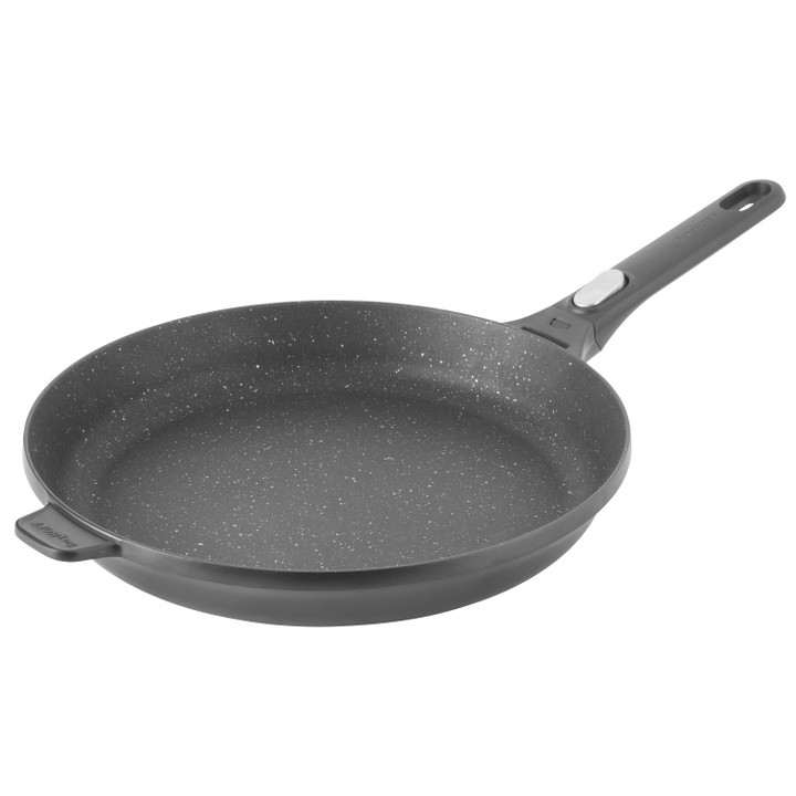 BergHOFF GEM Non-Stick Cast Aluminum 12.5" Fry Pan, Black