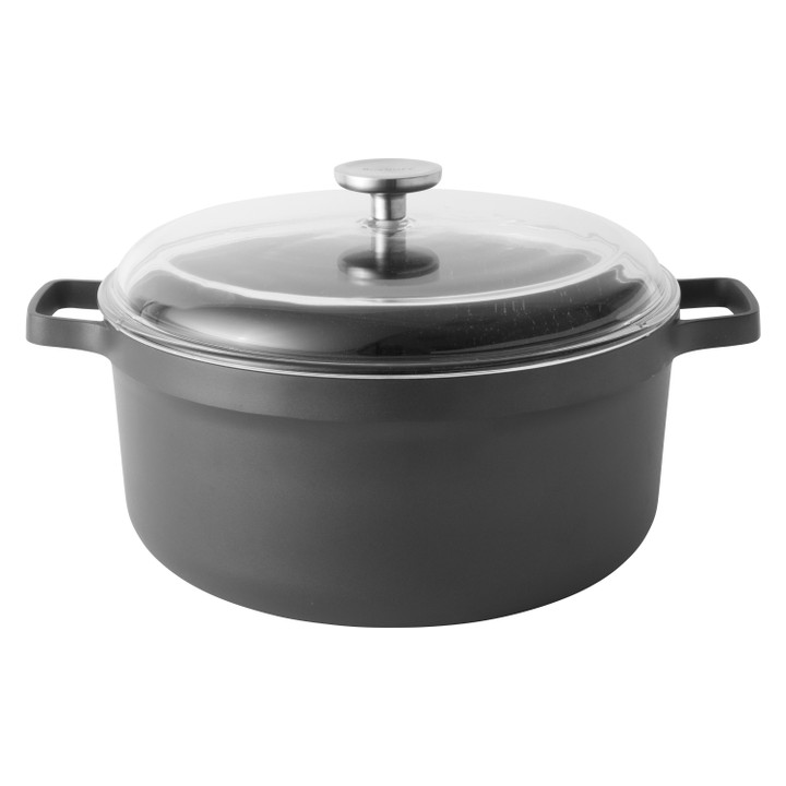 BergHOFF GEM Non-Stick Cast Aluminum 11" Covered Stock Pot 7.7 Quart