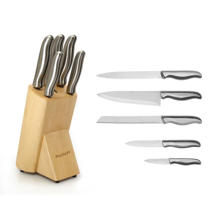 BergHOFF Essentials 6 piece Stainless Steel Cutlery Set with Block