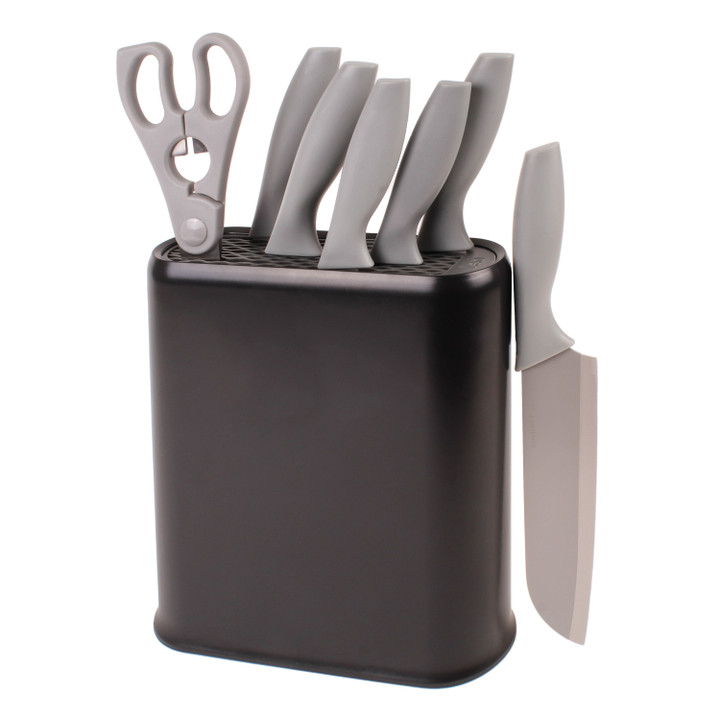 BergHOFF 8 piece PP Knife Set with Universal Block Knife Block