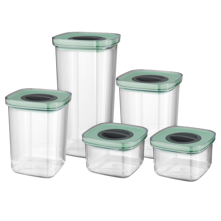 BergHOFF Leo 5 piece Smart Seal Food Container Set, Green