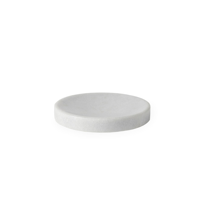 SFERRA VELINA-MARBLE SOAP DISH 4.25X0.59