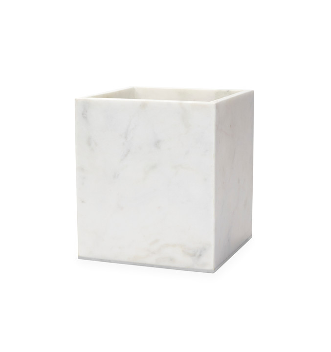 SFERRA PIETRA MARBLE WASTE BASKET 7.5X7.5X8.5