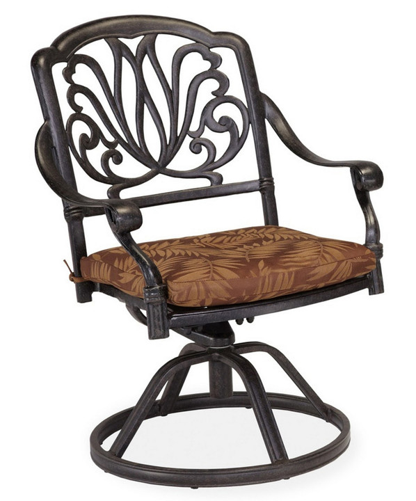Capri Outdoor Swivel Rocking Chair - Charcoal