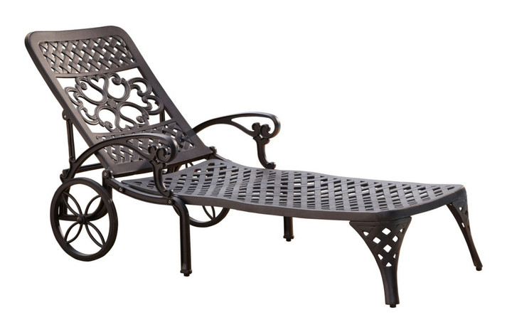 Sanibel Outdoor Chaise Lounge - Black