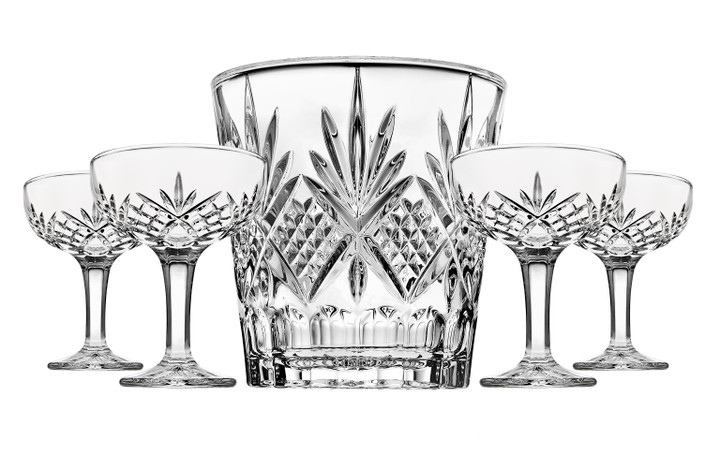 Dublin Champagne Coupe & Ice Bucket Set