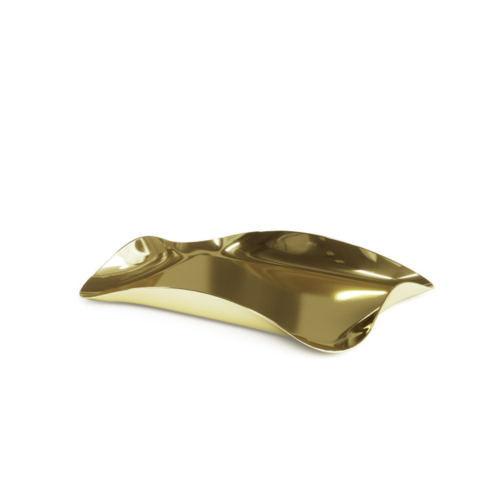 Umbra Wave Tray Brass (Set of 3)