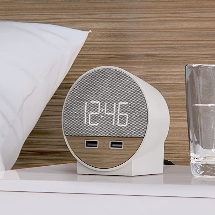 White Alarm Clock Lifestyle Image